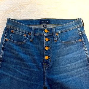 J. Crew Vintage Straight Button Front Jeans
